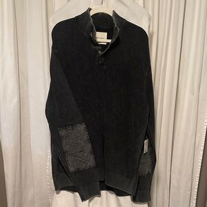 Lucky Brand Gray V-Neck Sweater